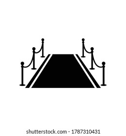 signo vectorial de icono de evento de alfombra roja