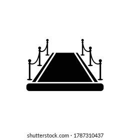 red carpet event icon vector sign