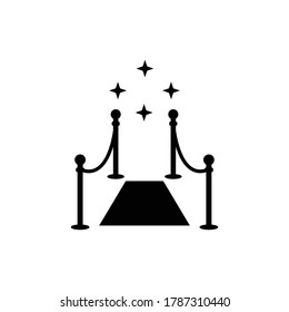 red carpet event icon vector sign