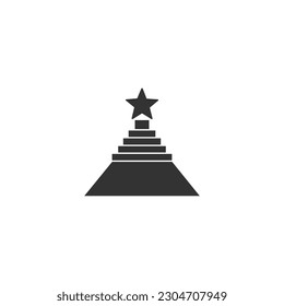 Signo vectorial del icono de evento de alfombra roja