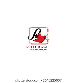  Red Carpet Foundation Logo Design Woman silhouette on red carpet Red Carpet Background Red carpet and stanchions, against white background