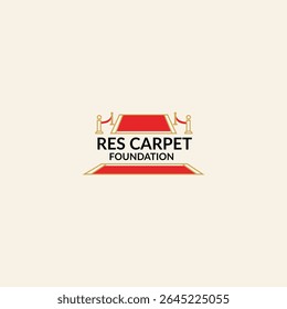  Red Carpet Foundation Logo Design Woman silhouette on red carpet Red Carpet Background Red carpet and stanchions, against white background