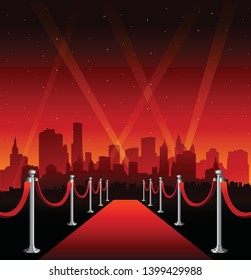 Red carpet Hollywood event background premiere celebration