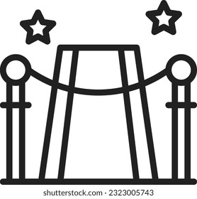 Red Carpet Icon image. Suitable for mobile application.