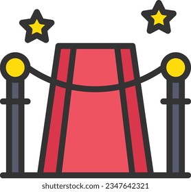 Red Carpet Icon image. Suitable for mobile application.