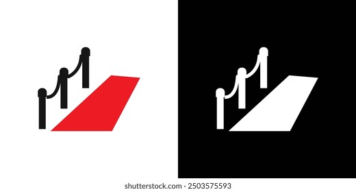 red carpet icon line art vector