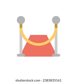 Red Carpet icon set. Symbol, logo . Vector Illustration flat icon.
