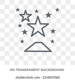 Red carpet icon. Trendy flat vector Red carpet icon on transparent background from Luxury collection. High quality filled Red carpet symbol use for web and mobile