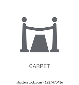 Red carpet icon. Trendy Red carpet logo concept on white background from Luxury collection. Suitable for use on web apps, mobile apps and print media.