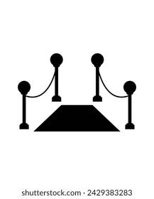 Icono de alfombra roja, vector mejor icono plano.