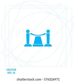 Red carpet  icon Vector design.