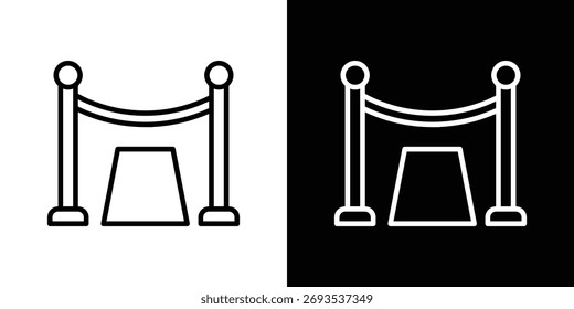 Gráficos de Vector de icono de alfombra roja en trazos