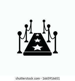 red carpet icon vector sign symbol isolated