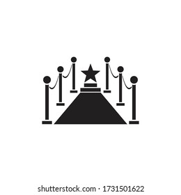 red carpet icon vector sign symbol isolated