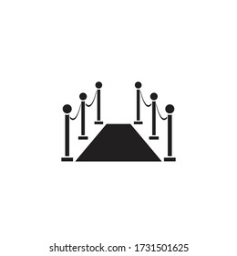 red carpet icon vector sign symbol isolated