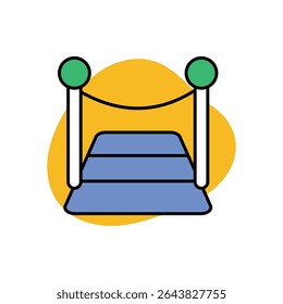 Red Carpet Icon vector stock illustration