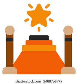 Red Carpet icon for web, app, infographic, etc