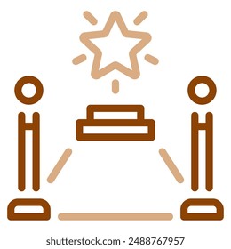 Red Carpet icon for web, app, infographic, etc
