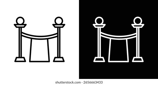 Ícone de tapete vermelho para o site, modelo de design de vetor estilo elegante