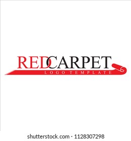 Red Carpet Luxurious Event Concepts Logo Template Vector