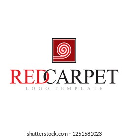 Red Carpet Luxurious Event Concepts Logo Template Vector