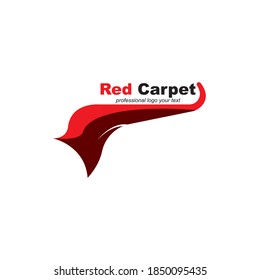 Red Carpet Luxurious Event Concepts Logo Template Vector
