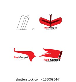 Red Carpet Luxurious Event Concepts Logo Template Vector
