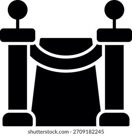 Novo Vetor de Design de Ícone Criativo de Tapete Vermelho