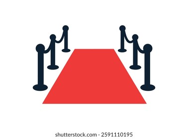 Red Carpet reception Vector illustration on white background