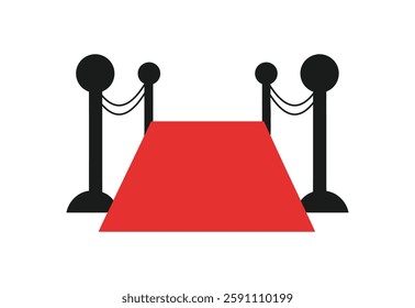 Red Carpet reception Vector illustration on white background