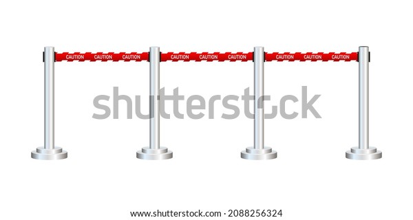 Red Carpet Red Ropes On Golden Stock Vector (Royalty Free) 2088256324 ...