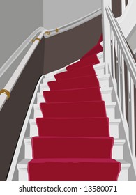 red carpet staircase