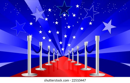 red carpet treatment vector