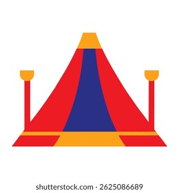 Ilustración de icono de Vector de alfombra roja - Diseño de eventos de lujo para proyectos creativos