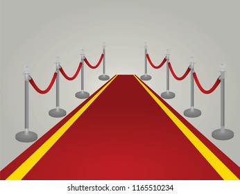 Red carpet. vector illustration