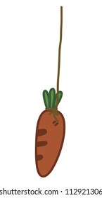 red carrot vector illustration