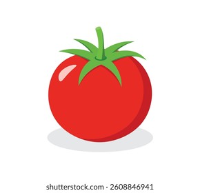 red cartoon tomato vector illustration