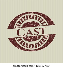 Red Cast with rubber seal texture