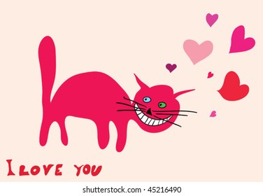 red cat love