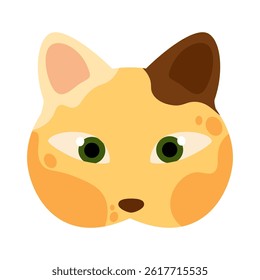 Red cat with spots quadrober mask