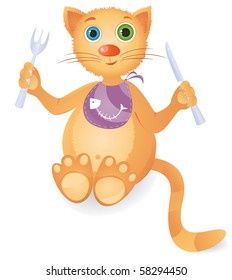Red cat (vector version)