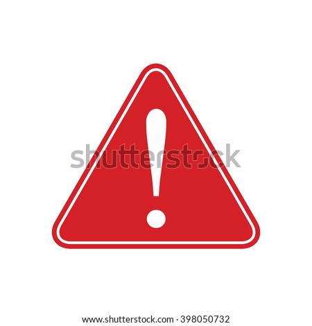 Red caution Sign Vector