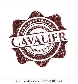 Red Cavalier distress rubber grunge texture seal