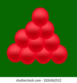 Red caviar on the green background