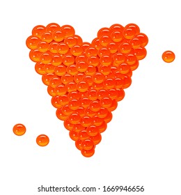 red caviar in porcelain plate on white background. Cartoon style. Vector illustration. Isolated on white. Object for packaging, advertisements, menu.