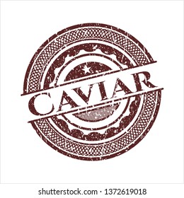 Red Caviar rubber seal with grunge texture