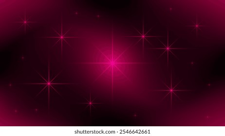 Red celebration background with stars