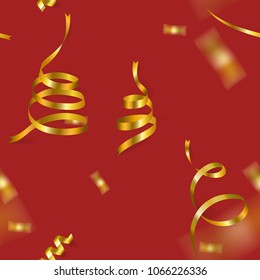 red celebration seamless pattern background
