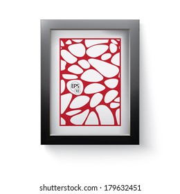 Red cellular concept edition of a scalable adjustable vector 3d abstract geometric graphics illustration origami design element for text holder & brochure & web & universal use or for cover design