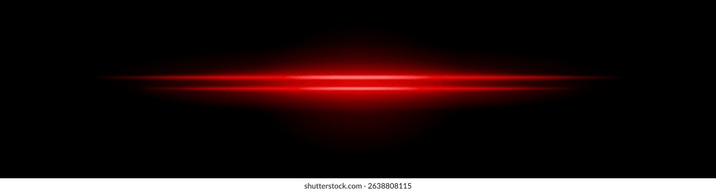 Red central glow. Two layered beams with soft radial light burst and blurred edges on dark background. Ideal for sci-fi, light energy, futuristic effects.